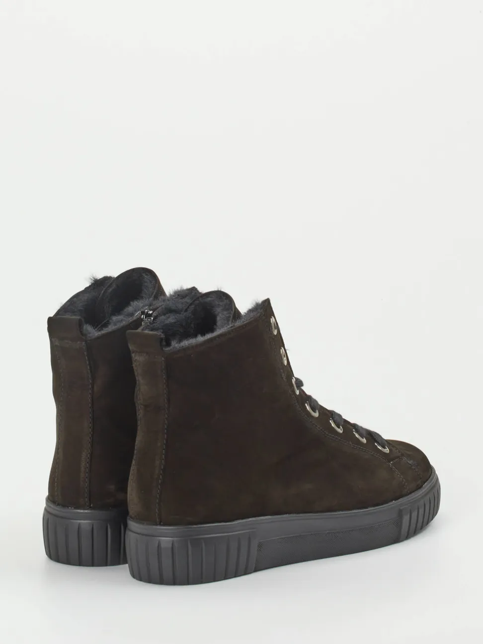 Semler – Stiefelette aus Nubukleder in Schwarz