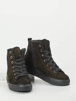 Semler – Stiefelette aus Nubukleder in Schwarz