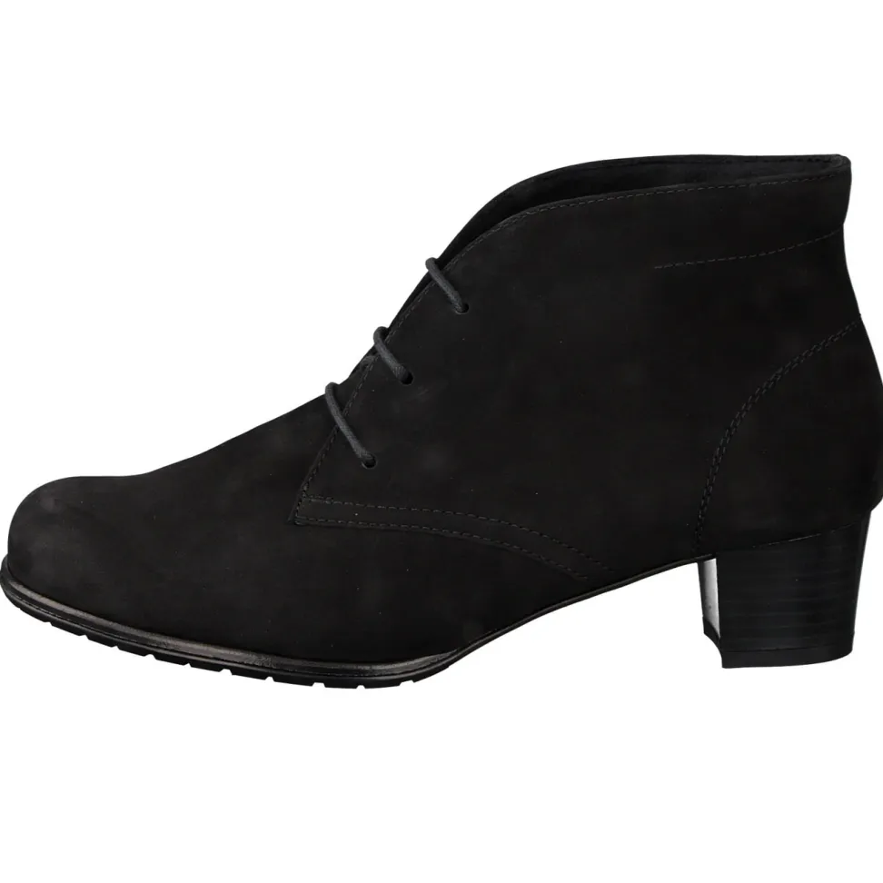Semler – Stiefelette aus Nubukleder schwarz