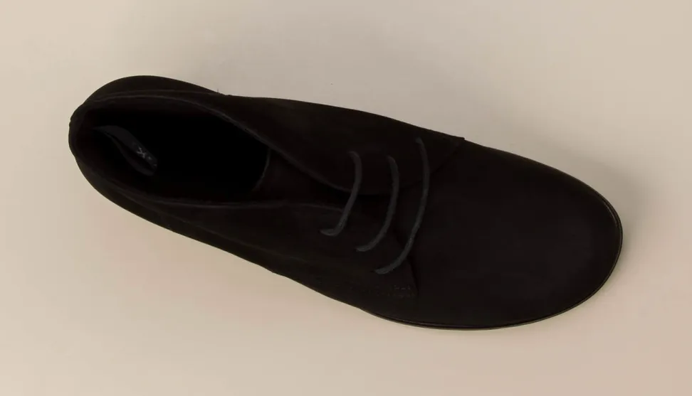 Semler – Stiefelette aus Nubukleder schwarz
