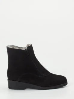 Semler – Stiefelette aus Nubukleder schwarz