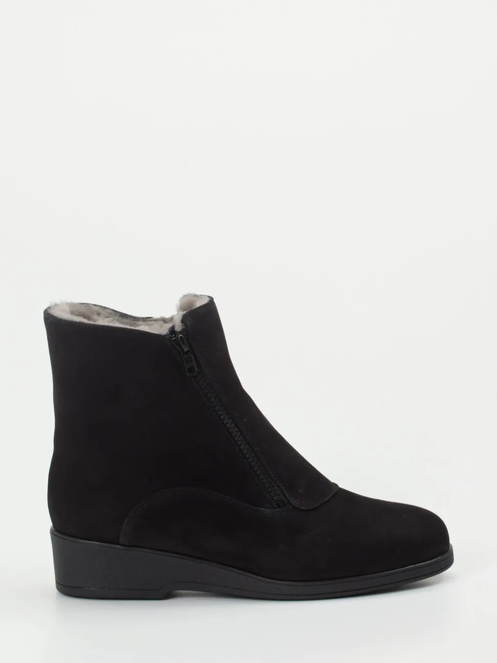 Semler – Stiefelette aus Nubukleder schwarz