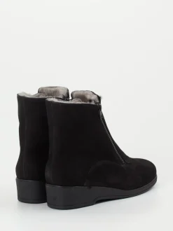 Semler – Stiefelette aus Nubukleder schwarz