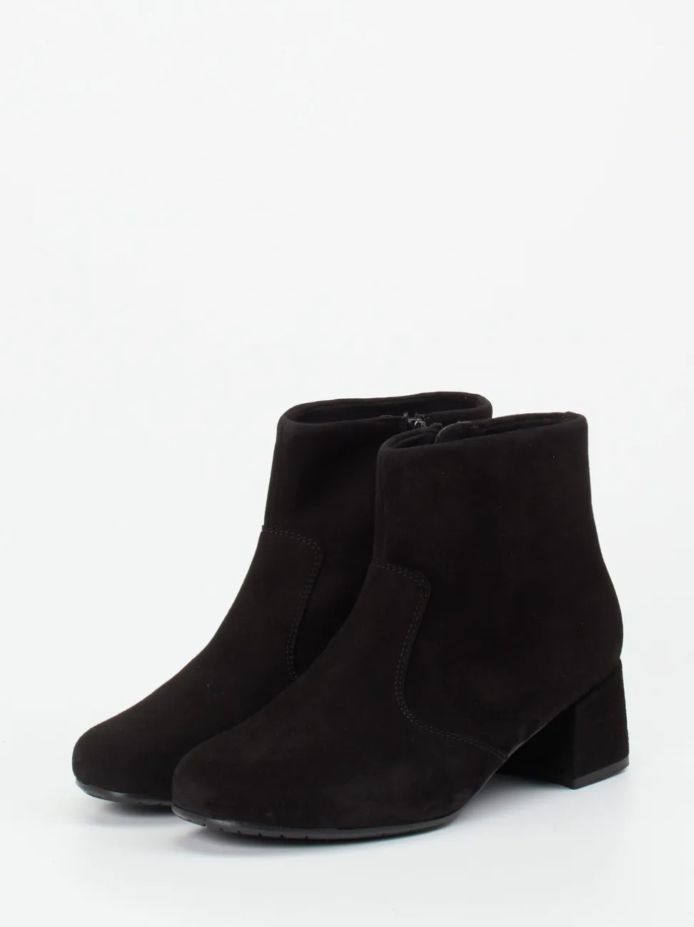 Semler – Stiefelette aus Veloursleder Schwarz