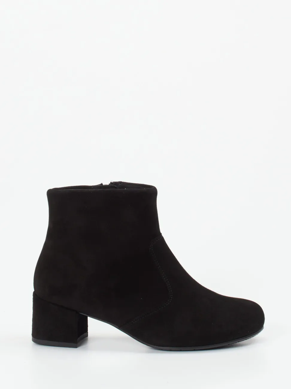 Semler – Stiefelette aus Veloursleder Schwarz