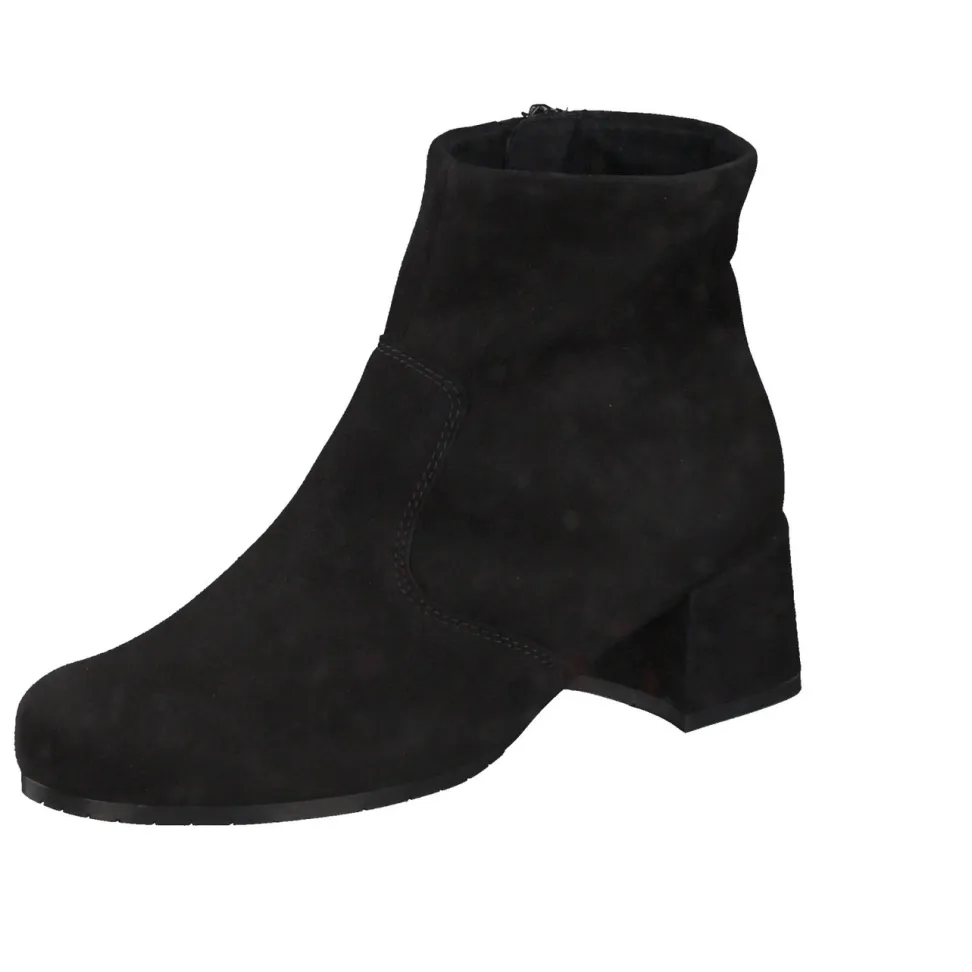 Semler – Stiefelette aus Veloursleder Schwarz