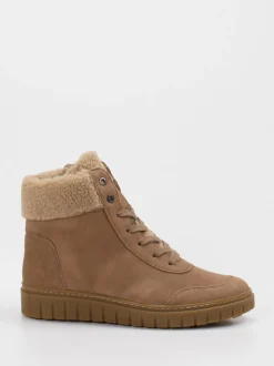 Semler – Stiefeletten aus Veloursleder mittelbraun
