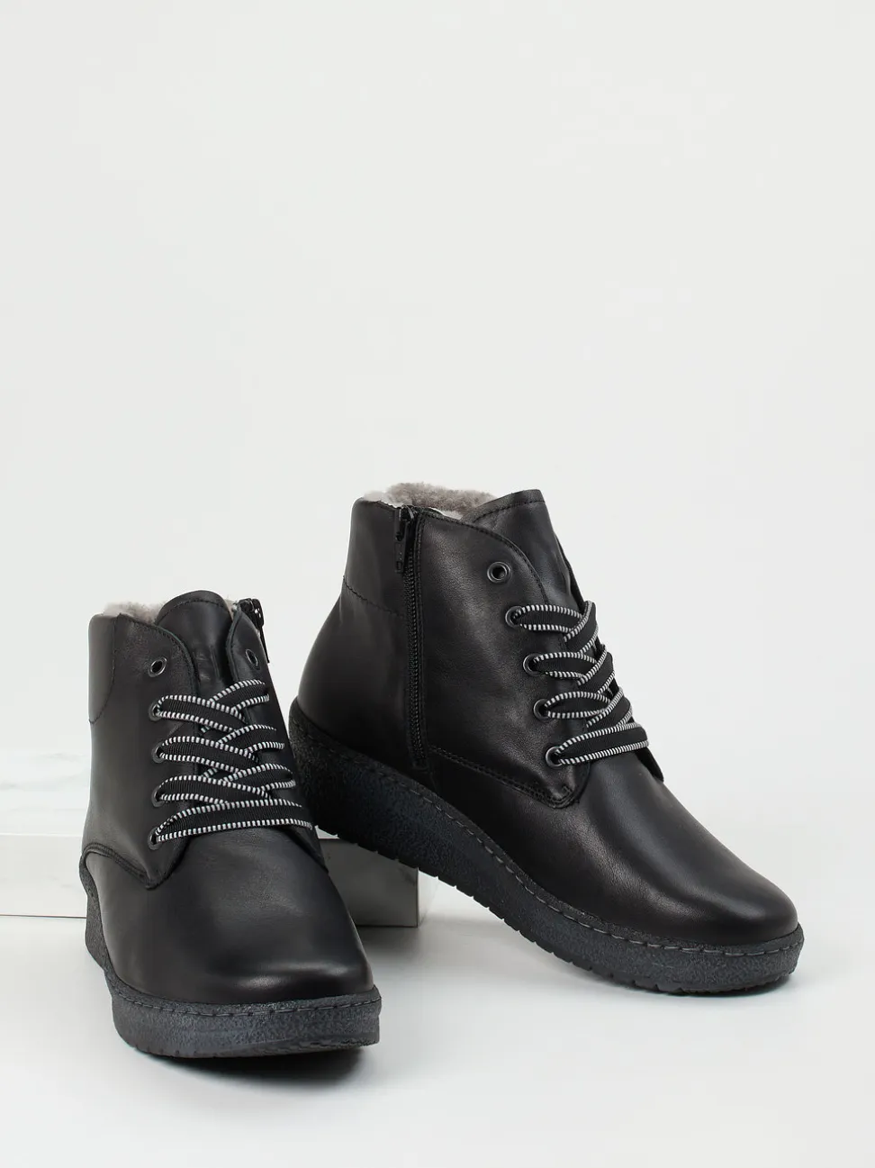 Semler – Stiefeletten aus Kalbleder in Schwarz