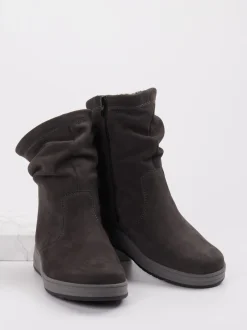 Semler – Stiefeletten aus Nubukleder in Grau