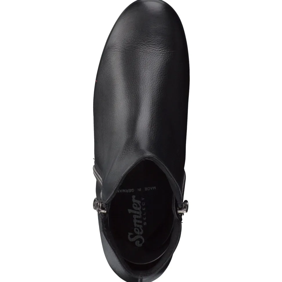 Semler – Stiefeletten aus Kalbleder schwarz