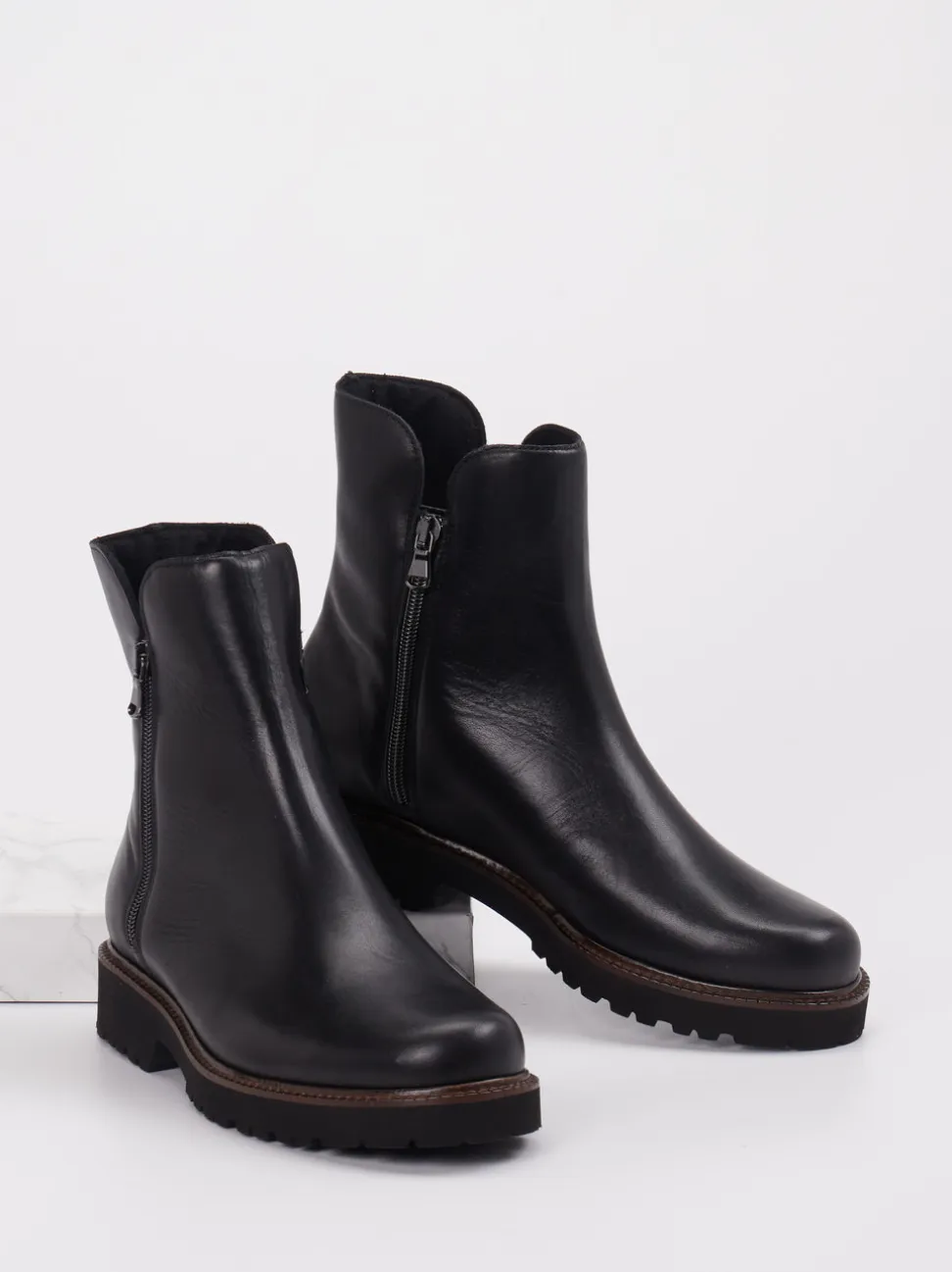 Semler – Stiefeletten aus Kalbleder Schwarz