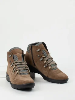 Semler – Wanderboots aus Veloursleder mittelbraun
