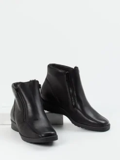 Semler – Warmfutter-Stiefelette aus Kalbleder schwarz