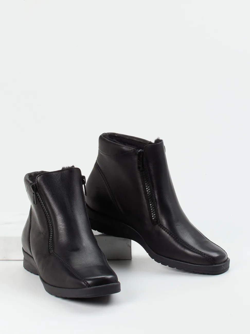 Semler – Warmfutter-Stiefelette aus Kalbleder schwarz