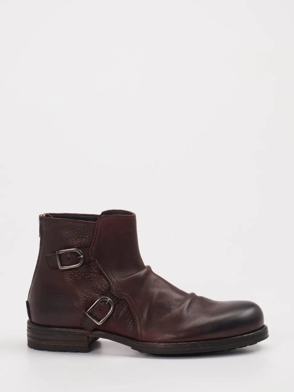 Shoto – Biker-Boots aus Leder Dunkelbraun