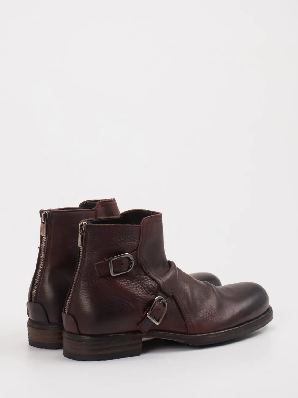 Shoto – Biker-Boots aus Leder Dunkelbraun