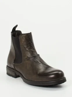 Shoto – Chelsea Boots aus Hirschleder dunkelgrün