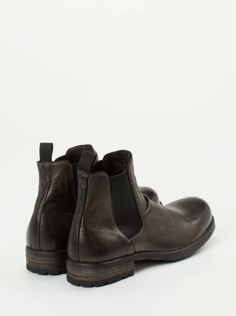 Shoto – Chelsea Boots aus Hirschleder dunkelgrün