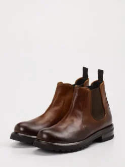 Shoto – Chelsea Boots aus Leder in Braun