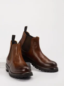 Shoto – Chelsea Boots aus Leder in Braun