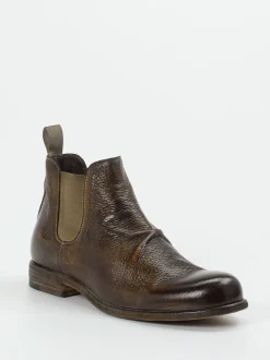 Shoto – Chelsea Boots aus Hirschleder dunkelbraun