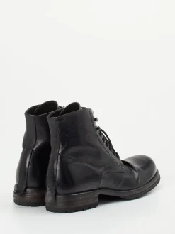 Shoto – Derby-Boots aus Cordovanleder Schwarz