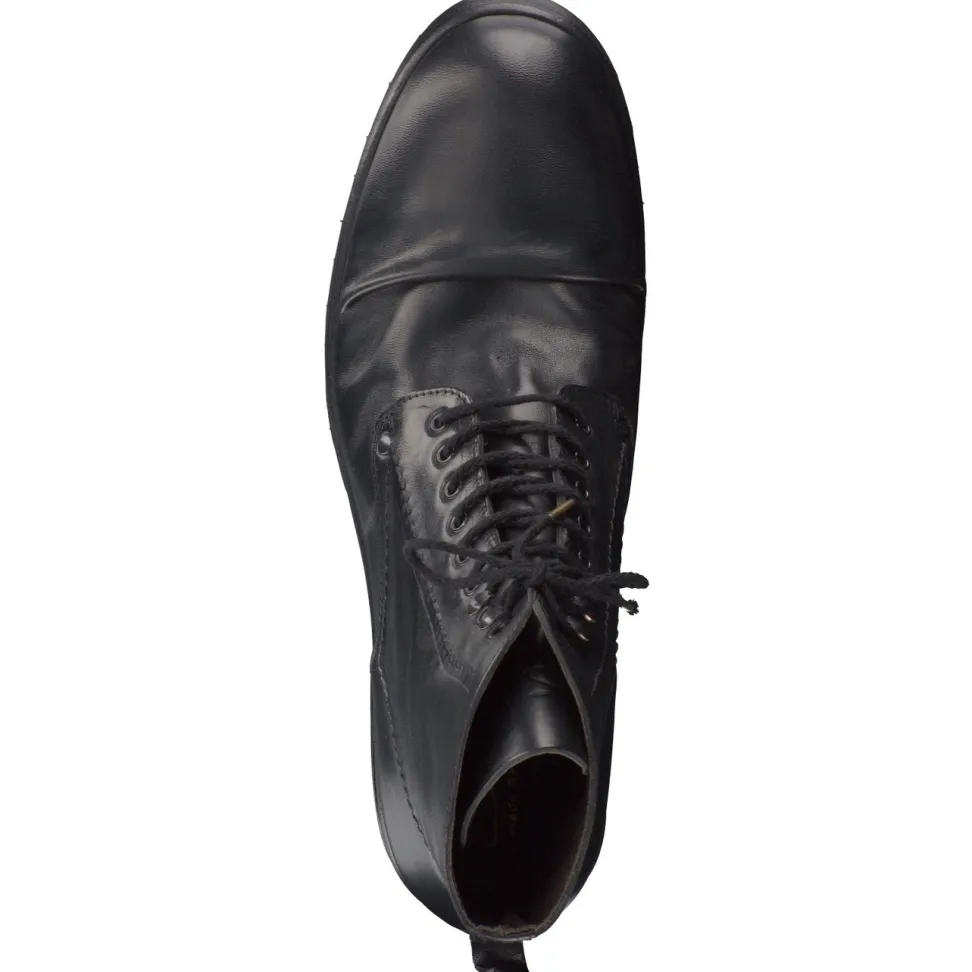Shoto – Derby-Boots aus Cordovanleder Schwarz