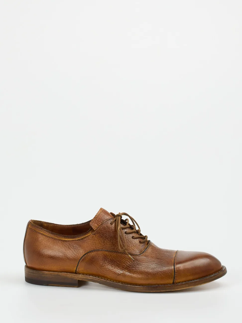Shoto – Derby-Schnürschuh aus Elchleder Cognac