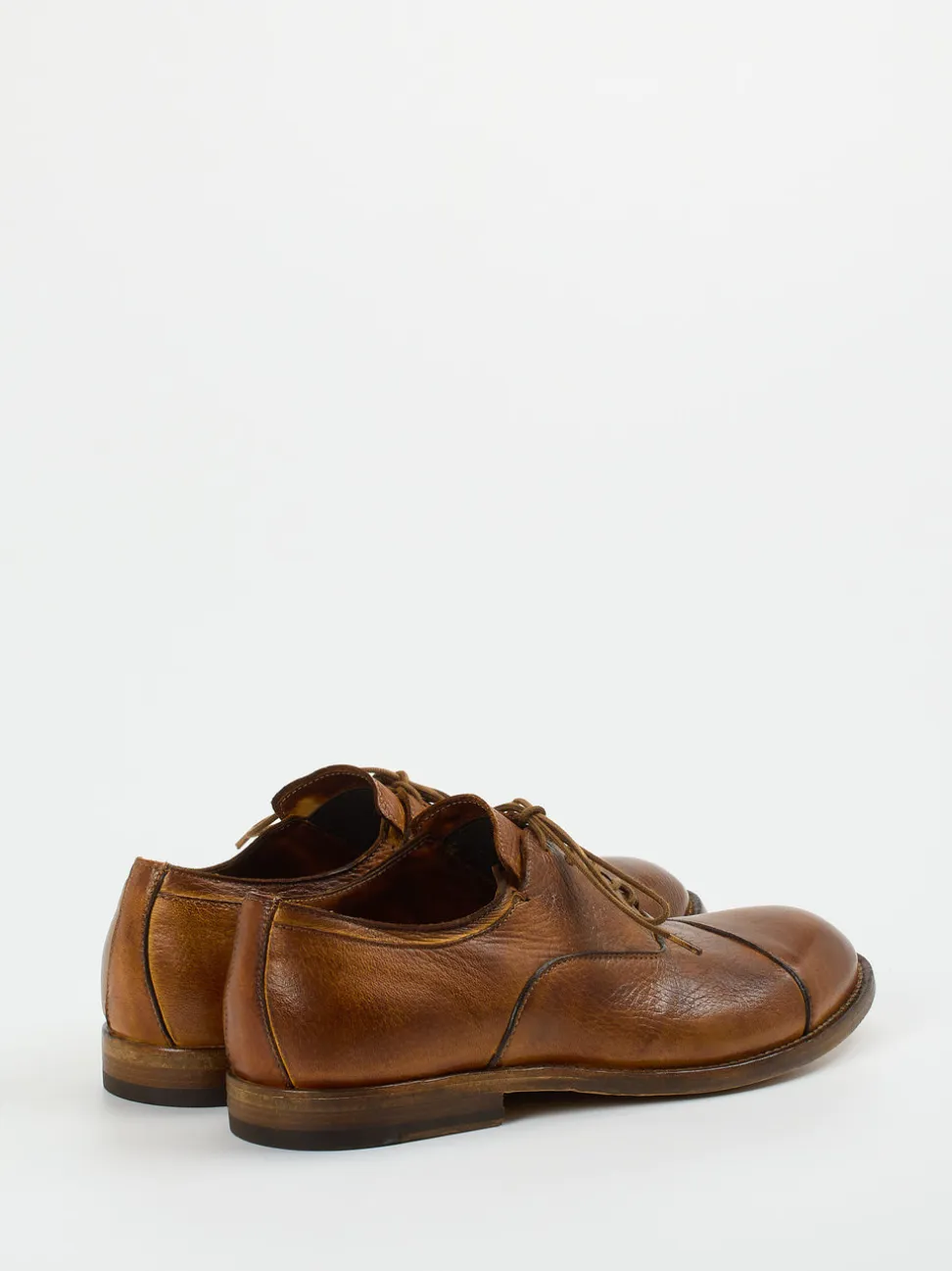 Shoto – Derby-Schnürschuh aus Elchleder Cognac