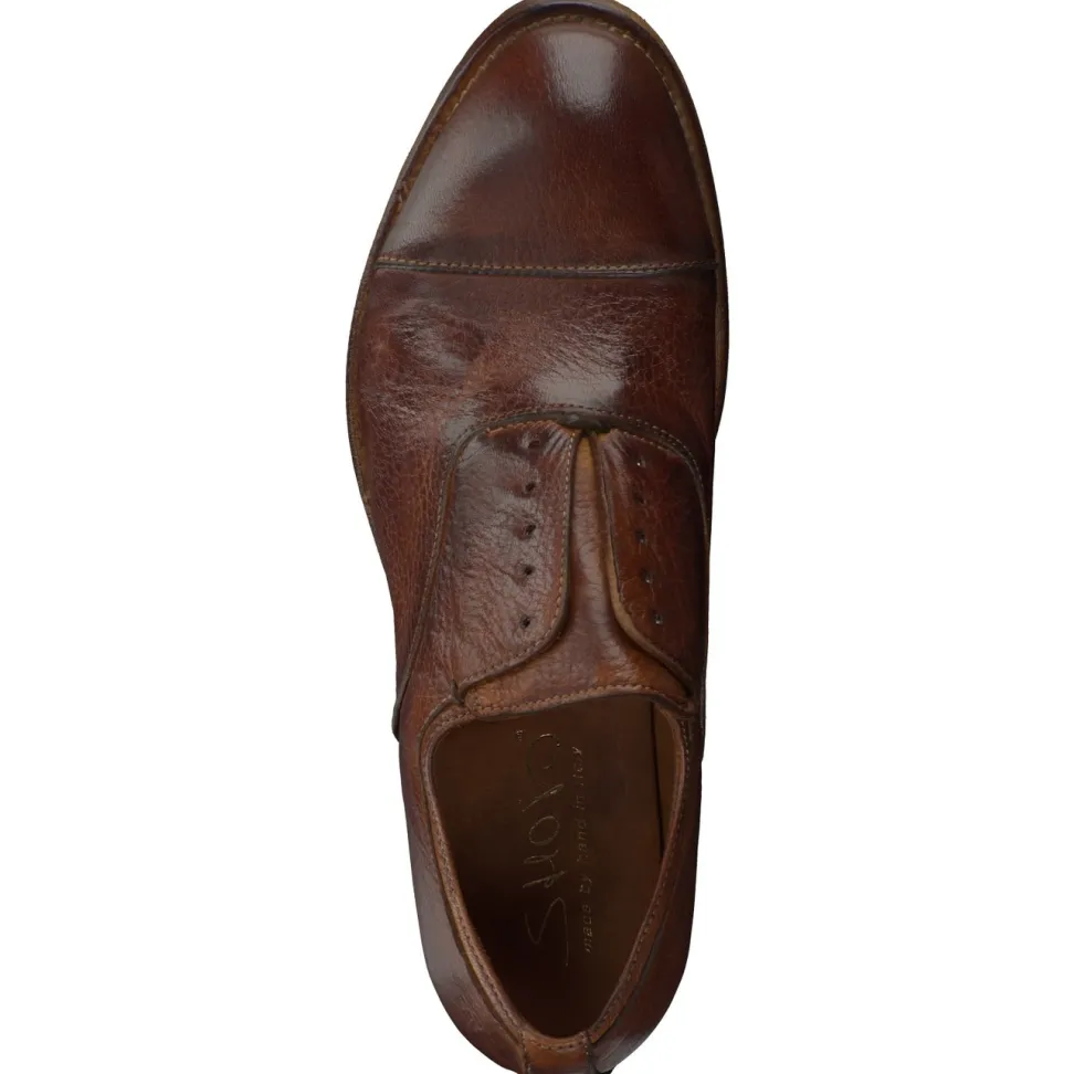 Shoto – Derby-Schnürschuh aus Elchleder Cognac