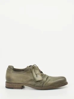 Shoto – Derby-Schnürschuh aus Büffelleder schlammgrün