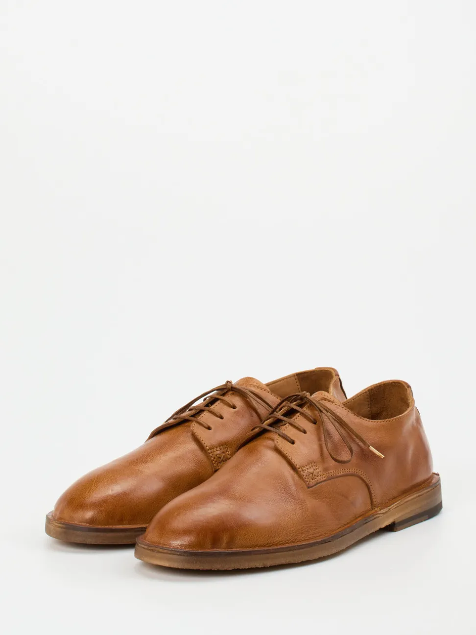 Shoto – Derbyschuhe aus Büffelleder cognacbraun