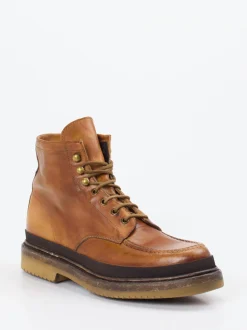 Shoto – Schnürboots aus Cordovan-Pferdeleder cognacbraun