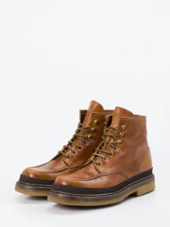 Shoto – Schnürboots aus Cordovan-Pferdeleder cognacbraun