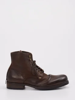 Shoto – Schnürboots aus Kalbleder Dunkelbraun