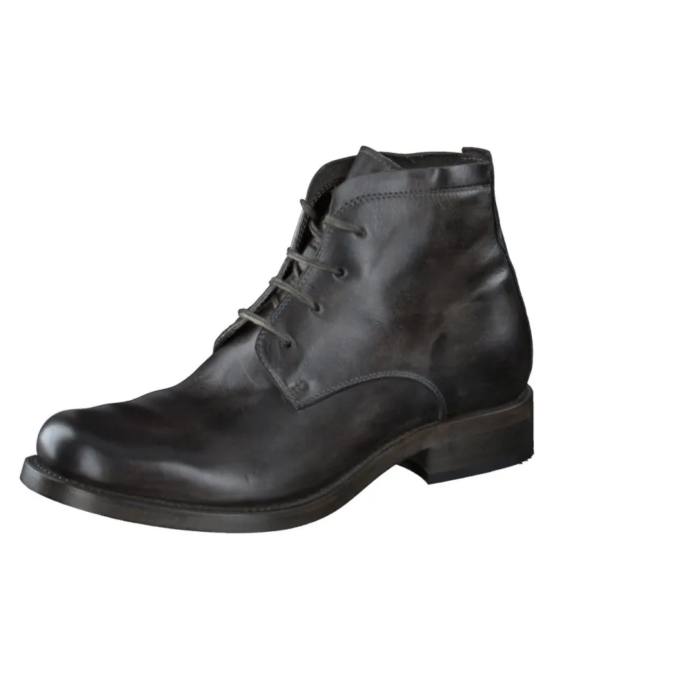 Shoto – Schnürboots aus Kalbleder Dunkelgrau