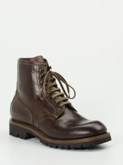 Shoto – Schnürstiefel aus Kalbleder dunkelbraun