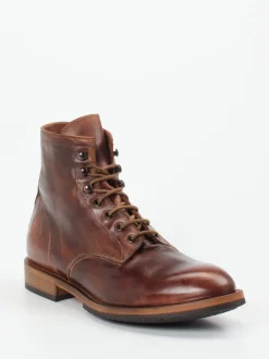 Shoto – Schnürstiefel aus Pferdeleder kastanienbraun