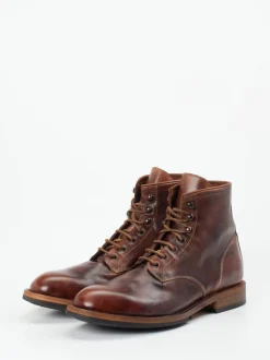 Shoto – Schnürstiefel aus Pferdeleder kastanienbraun