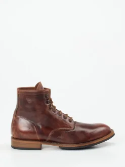 Shoto – Schnürstiefel aus Pferdeleder kastanienbraun