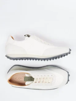 Shoto – Sneaker aus Känguruleder in Offwhite
