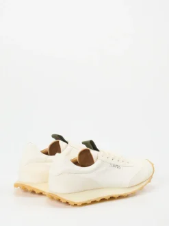 Shoto – Sneaker aus Känguruleder in Cremeweiß