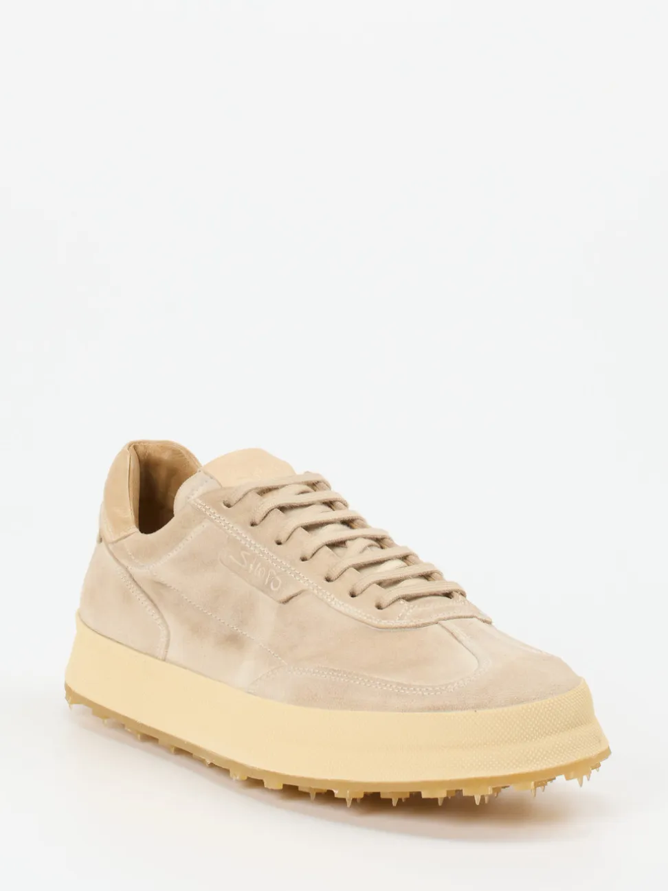 Shoto – Sneaker aus Veloursleder Beige