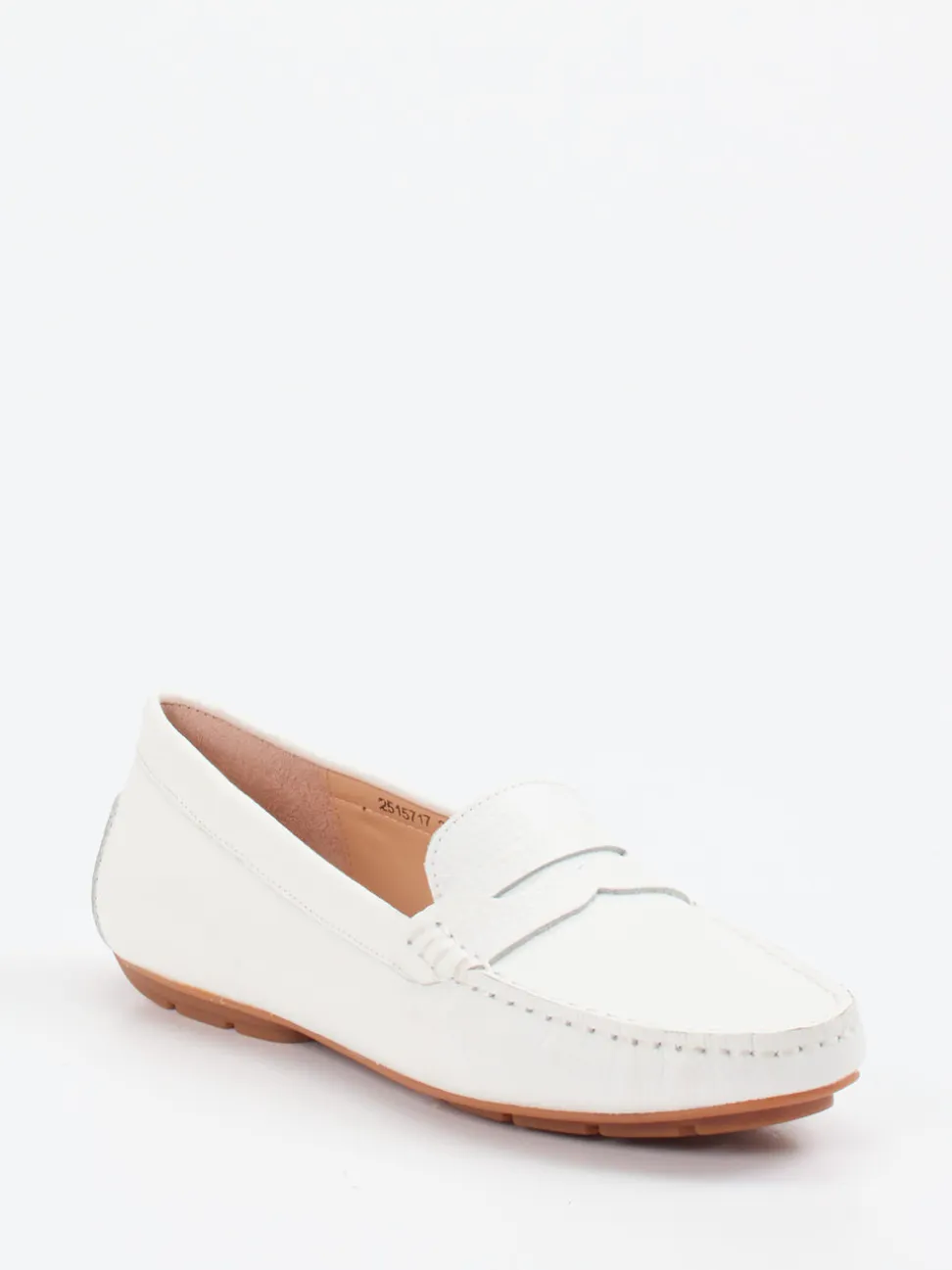 Si – Loafer aus Kalbleder in Weiß