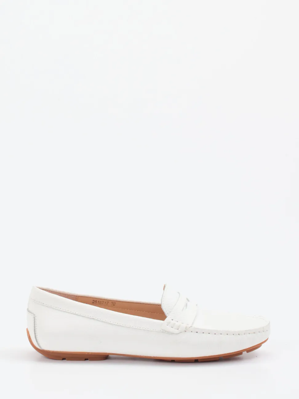 Si – Loafer aus Kalbleder in Weiß