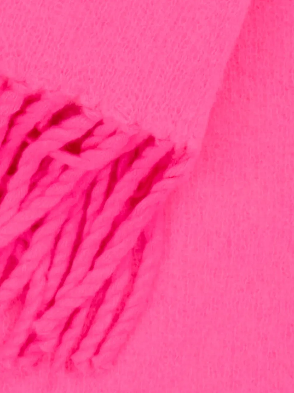 Simone Bruns – Fransenschal aus Kaschmir Neonpink