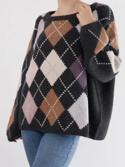 Simone Bruns – Strickpullover aus Kaschmir grau