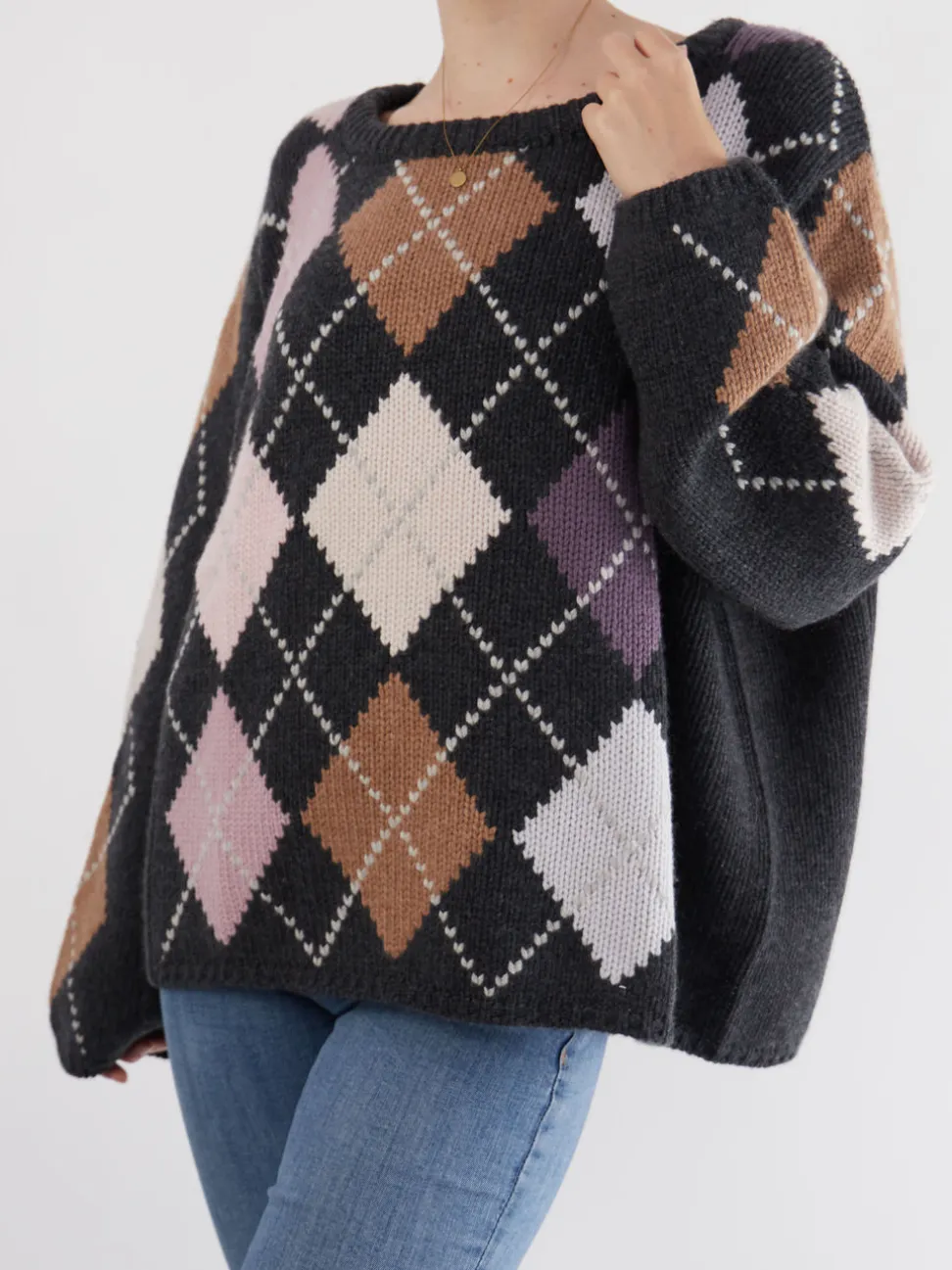 Simone Bruns – Strickpullover aus Kaschmir grau
