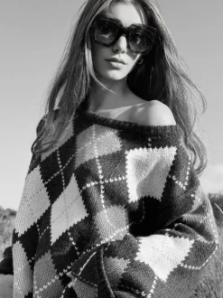 Simone Bruns – Strickpullover aus Kaschmir grau