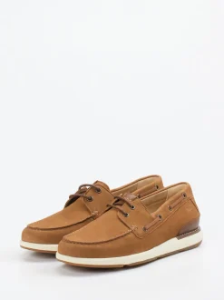 Sioux – Bootsschuh aus Nubukleder cognacbraun